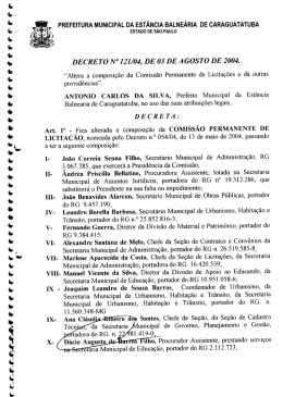 PREFEITURA MUNICIPAL DA ESTÂNCIA BALNEÁRIA DE