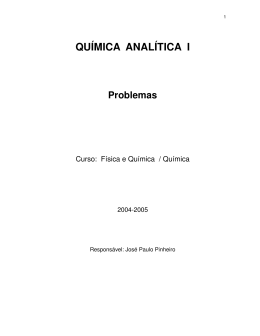 QU&Iacute;MICA ANAL&Iacute;TICA I Problemas