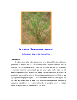 Jureminha (Desmanthus virgatus) - CCA/UFPb