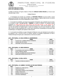Edital n&ordm; 02/2012 - Figueira