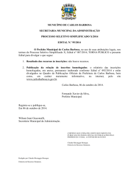 Edital 95/2014 - Carlos Barbosa