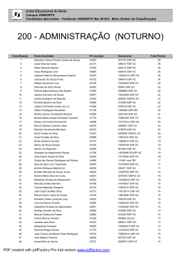 200 - ADMINISTRA&Ccedil;&Atilde;O (NOTURNO)