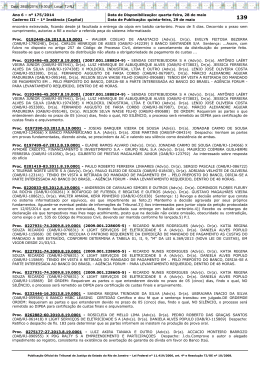 Ano 6 &ndash; n&ordm; 175/2014 Data de Disponibiliza&ccedil;&atilde;o: quarta