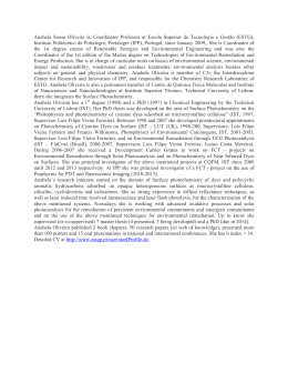 Anabela Sousa Oliveira is, Coordinator Professor at Escola Superior