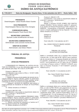 14 - Tribunal de Justiça de Rondônia