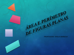 &Aacute;rea e per&iacute;metro de figuras planas