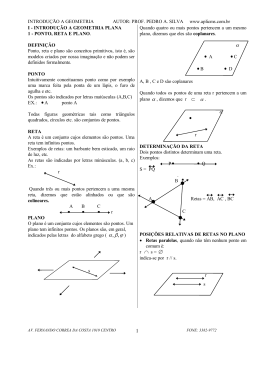 introdu&ccedil;&atilde;o &agrave; geometria