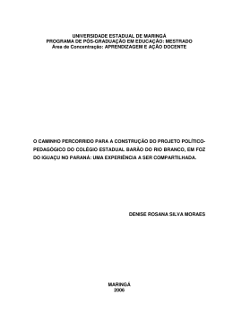 Disserta&ccedil;&atilde;o - Programa de P&oacute;s-Gradua&ccedil;&atilde;o em Educa&ccedil;&atilde;o