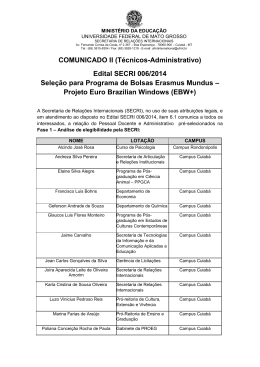 Edital Secri 006/2014