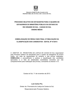 processo seletivo de estudantes para o quadro de estagi&aacute;rios do