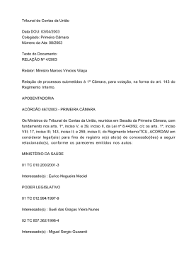 Ac&oacute;rd&atilde;o 468/2003 - Tribunal de Contas da Uni&atilde;o