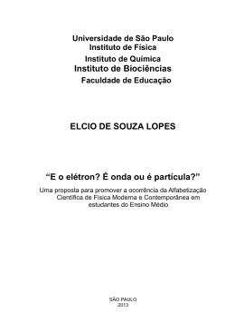 Instituto de Biociências ELCIO DE SOUZA LOPES
