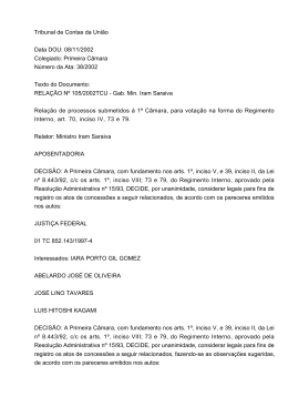 08/11/2002 Colegiado: Primeira C&acirc;mara N&uacute;mero da Ata: 38/2002