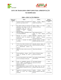 educa&ccedil;&atilde;o proeja