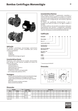 Grundfus - Bombas centr&iacute;fugas monoest&aacute;gio