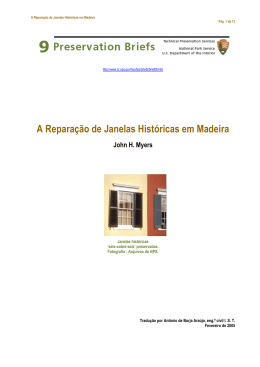 A Reparação de Janelas Históricas em Madeira – John H. Myers