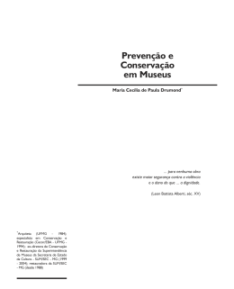 Prevenção e Conservação em Museus