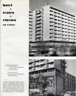 "Hotel + teatro + cinema em Lisboa", por J. Barrento