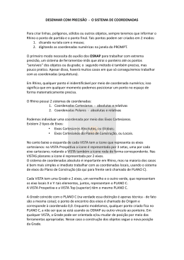DESENHAR COM PRECIS&Atilde;O - O SISTEMA DE COORDENADAS