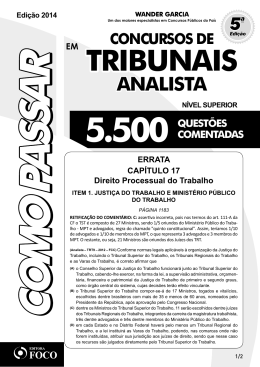 TRIBUNAIS - Editora Foco