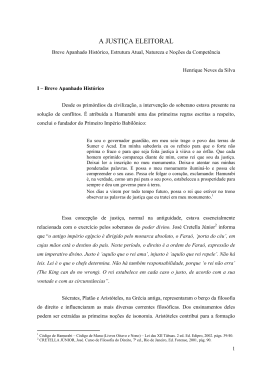 A JUSTI&Ccedil;A ELEITORAL