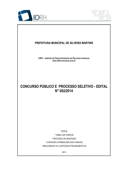 Abertura Edital