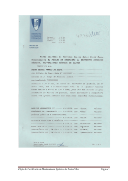Cópia do Certificado de Mestrado em Química de Pedro Silva