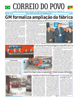GM formaliza ampliação da fábrica