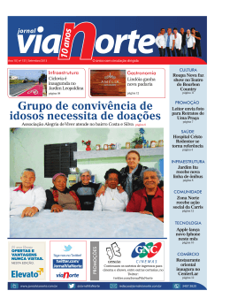 Grupo de conviv&ecirc;ncia de idosos necessita de