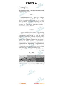 PROVA A - Curso Objetivo