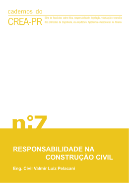 Caderno 7 - Responsabilidade na Construção Civil - Crea-PR