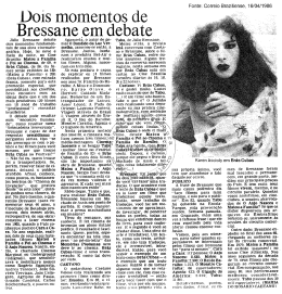 Julio Bressane debate dois momentos iundamen tais de sua obra