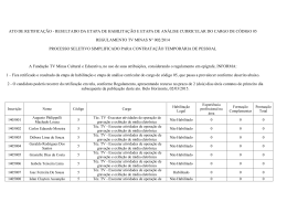 Resultado Preliminar &ndash; Habilita&ccedil;&atilde;o e An&aacute;lise