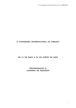 Caderno de resumos - Ibilce