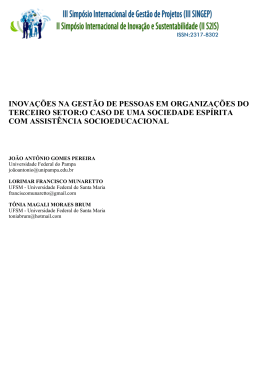inova&ccedil;&otilde;es na gest&atilde;o de pessoas em organiza&ccedil;&otilde;es do