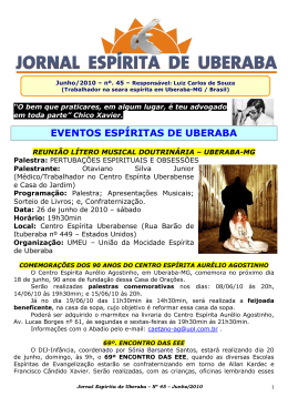 Junho de 2010 - Jornal Esp&iacute;rita de Uberaba