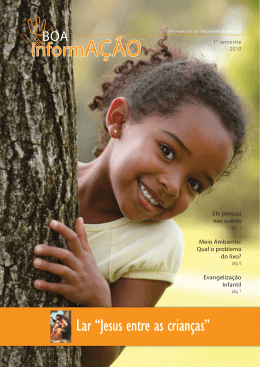 Jornal do lar &ndash; Primeiro Semestre de 2010
