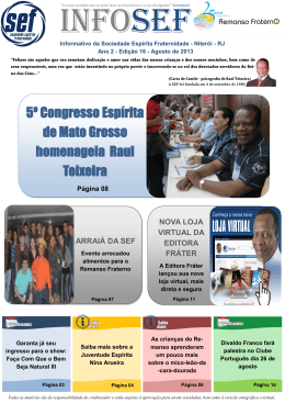 5º Congresso Espírita de Mato Grosso homenageia Raul Teixeira