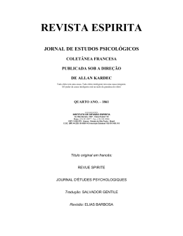 Revista Espirita - 1861