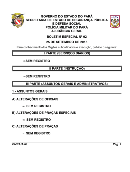 BE 02 - De 25 SET 2015 - Proxy da Polícia Militar do Pará!