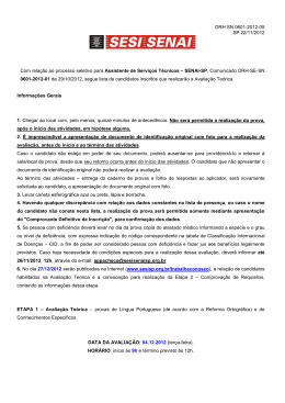DRH SN 0601-2012-05 SP 22/11/2012 Com rela&ccedil;&atilde;o ao processo