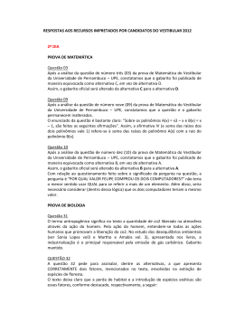 respostas aos recursos impretados por candidatos do