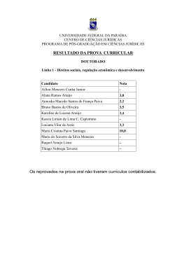 resultado prova curricular 2015 - CCJ