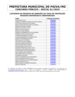 prefeitura municipal de paiva/mg concurso p&uacute;blico &ndash; edital