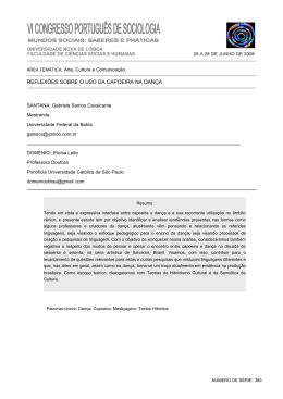 385 - reflex&otilde;es sobre o uso da capoeira na dan&ccedil;a