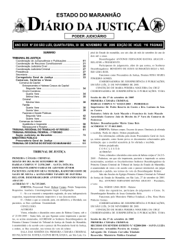 DI&Aacute;RIO DA JUSTI&Ccedil;A