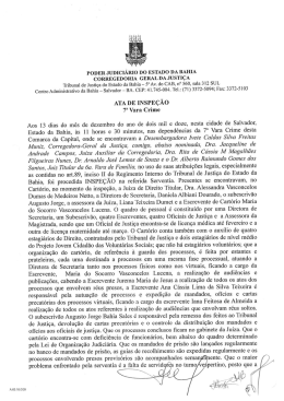 7ª Vara Criminal - Tribunal de Justiça do Estado da Bahia