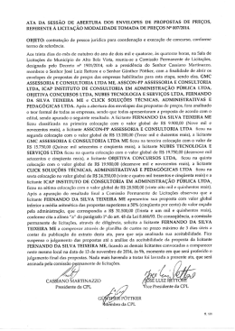 Ata de Abertura de Propostas