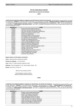 lista - TJPE - Tribunal de Justiça de Pernambuco