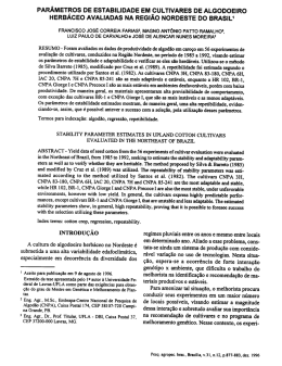 PARÂMETROS DE ESTABILIDADE EM - Ainfo